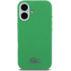 LACOSTE Pvc Iconic Petit Pique Metal Logo Magsafe Case For Iphone 16 Estragon Green - (LCFCMP16SPLAN)