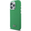 LACOSTE Pvc Iconic Petit Pique Metal Logo Magsafe Case For Iphone 16 Pro Estragon Green - (LCFCMP16LPLAN)