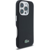 LACOSTE Pvc Iconic Petit Pique Metal Logo Magsafe Case For Iphone 16 Pro Max Black - (LCFCMP16XPLAK)