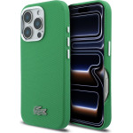 LACOSTE Pvc Iconic Petit Pique Metal Logo Magsafe Case For Iphone 16 Pro Max Estragon Green - (LCFCMP16XPLAN)