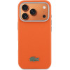 LACOSTE Pvc Petit Pique Semi Wrap Magsafe Case For Iphone 17 Pro Max Orange - (LCSCMP17XPLAO)