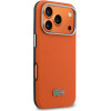 LACOSTE Pvc Petit Pique Semi Wrap Magsafe Case For Iphone 17 Pro Max Orange - (LCSCMP17XPLAO)