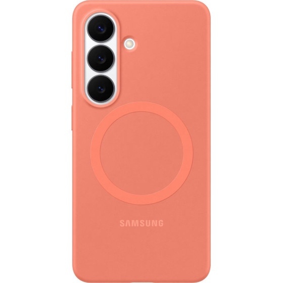 Samsung EF-ES942COe Silicone Magnet Cover For Galaxy S26 Coral Red - (EF-ES942COEGWW)