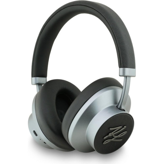 Karl Lagerfeld Headphones Grained Initials Bluetooth Anc Black - (KLBHP73PSAKLSK)