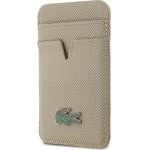 LACOSTE Card Wallet Petit Pique Magsafe Taupe - (LCWMSPLAT)