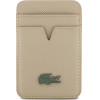 LACOSTE Card Wallet Petit Pique Magsafe Taupe - (LCWMSPLAT)
