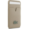 LACOSTE Card Wallet Petit Pique Magsafe Taupe - (LCWMSPLAT)