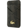 LACOSTE Card Wallet Pvc Blend Magsafe Brown - (LCWMSPBSMW)