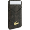LACOSTE Card Wallet Pvc Blend Magsafe Brown - (LCWMSPBSMW)