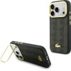 LACOSTE Case Pvc Blend Stand For Iphone 17 Pro Max Brown - (LCHMP17XPCBSMW)