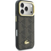 LACOSTE Case Pvc Blend Stand For Iphone 17 Pro Max Brown - (LCHMP17XPCBSMW)