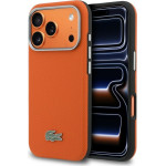 LACOSTE Case Semi Wrap Petit Pique Magsafe For Iphone 17 Pro Orange - (LCSCMP17LPLAO)