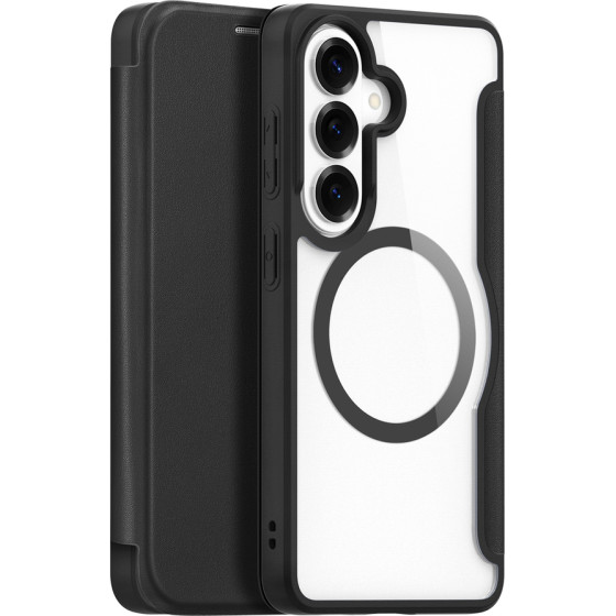 Dux Ducis Skin X Pro Magsafe Compatible Wallet Case For Samsung Galaxy S26 - Black - (Skin X Pro S26 Black)