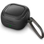 Spigen Rugged Armor, Matte Black - Samsung Galaxy Buds 4 Pro/4 - (ACS11200)