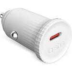 SBS Car Charger Pd 25W With Recycled Material Grs White - (CRPD25WGRS)