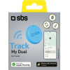 SBS Tracker My Dual Compatible With Apple Find My / Android Find Hub Blue - (TEFINDTAGAPGOC)