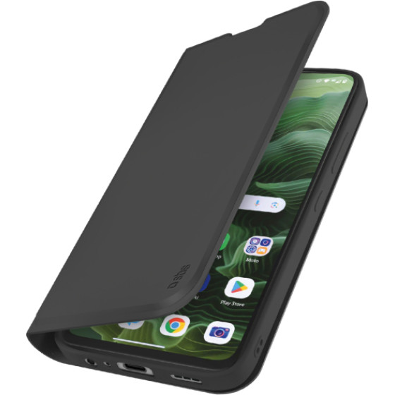 SBS Wallet Smooth Stand Book Motorola G35 5G Black - (WALMOG355GK)
