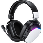 Acefast - Gaming Headphones (H11) - Wireless, BT5.4, 2.4G, AUX, 50mm, Low Latency, RGB, Dual-mic, 1000mAh, USB-C - White