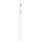 Acefast - Stylus Pen (V1) - Universal, Active, Capacitive, With Built-In Magnet, Auto Shutdown, LED, 130mAh, Type-C - White