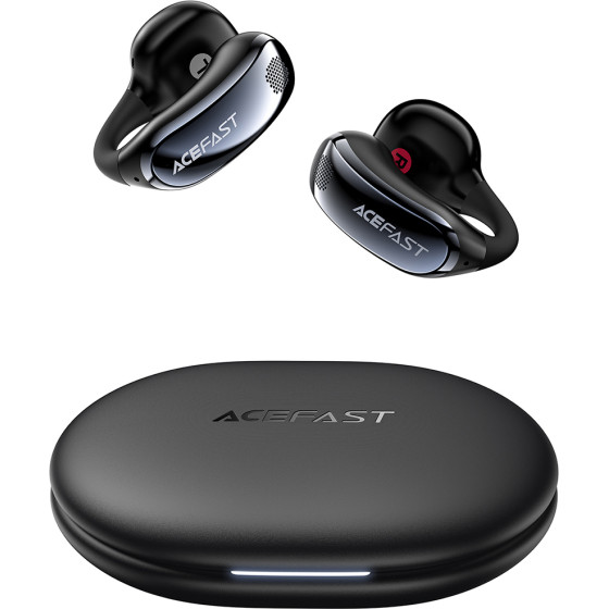 Acefast - Wireless Earbuds Aceclip Pro (FA006) - Ows Stereo, Bt 5.4, Dual-Mic Noise Cancelling, 400mAh, IP55, Type-C - Black