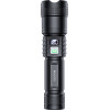 Yesido - Flashlight (TC11) - Telescopic Zoom, White Laser LED, 3x Modes, Rechargeable, Digital Display, 3W, 1200mAh - Black
