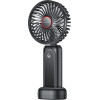 Yesido - Mini Handheld Fan (YF10) - Power Bank, Foldable, 3 Speed Levels, Phone Holder, 4000mAh, Type-C - Black