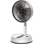 Yesido - Premium Fan (YF11) - Adjustable Height, Foldable, Portable, 3 Wind-Speed Settings, Remote Control, 6000mAh - White