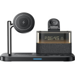 Yesido - Wireless Charging Station - Fast Charge, For iPhone, AirPods, Earbuds, Soft Night Light, 25W - Black - (DS37)
