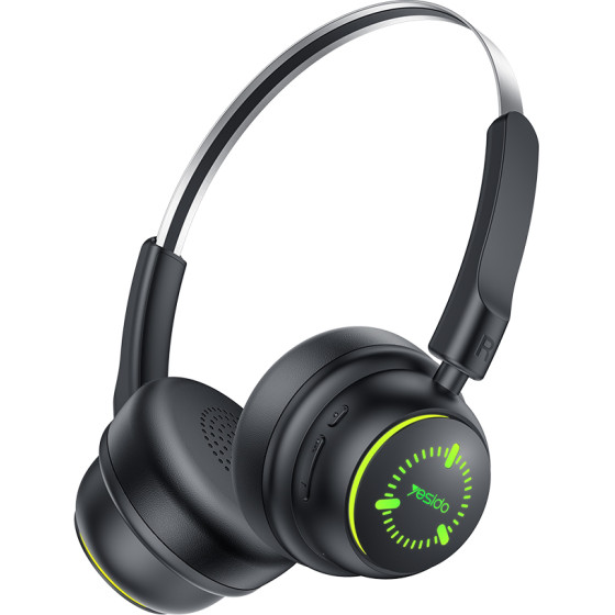 Yesido - Wireless Headphones - For Kids, With Bluetooth, 40mm Speakers, 300mAh - Black - (EP15)