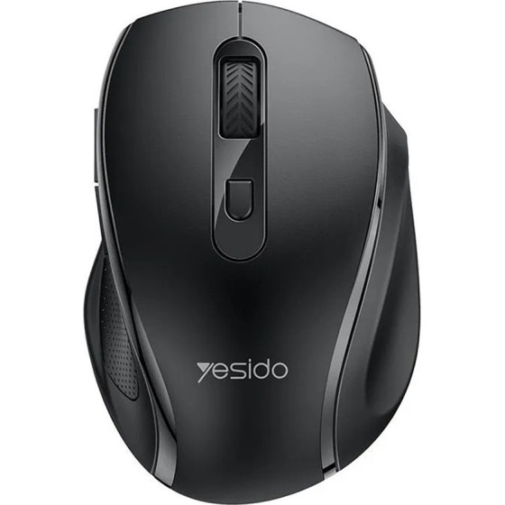Yesido - Wireless Mouse - 2.4G Connection, 800 / 1200 / 1600 DPI, Low Noise - Black - (KB45)