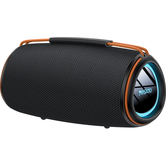 Yesido - Wireless Speaker - Bluetooth 5.3, Rgb Lighting, TWS, Tf Card, USB, AUX, 2000mAh, 30W - Black - (YSW38)