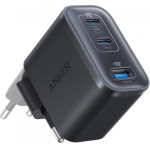 Anker Wall Charger Nano, 70W, 3.5A, 1 x USB-A - 2 x USB-C, Black - (A121AL11)