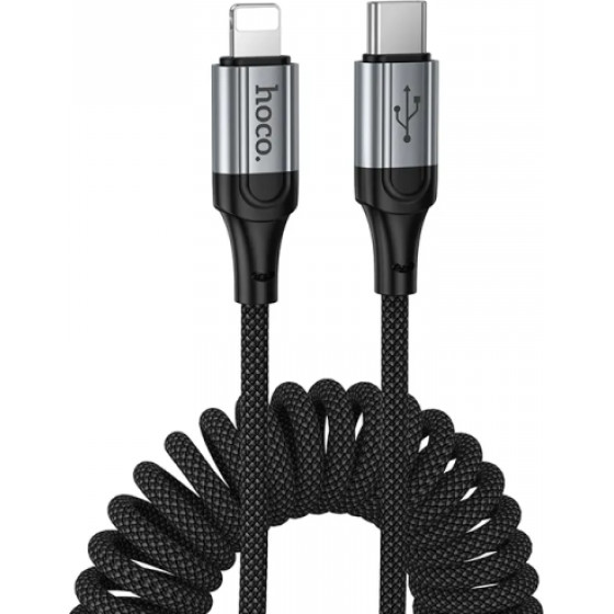 Hoco USB-C To Lightning Cable X121, 27W, 1.5m, Black