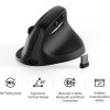 Keychron M5 Wireless Ergonomic Vertical Mouse 8K Polling Rate Black - (M5-A23)