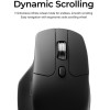 Keychron M6 Wireless Ergonomic Optical Mouse 1000hz Polling Rate Black - (M6S-A72)