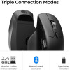 Keychron M6 Wireless Ergonomic Optical Mouse 1000hz Polling Rate Black - (M6S-A72)