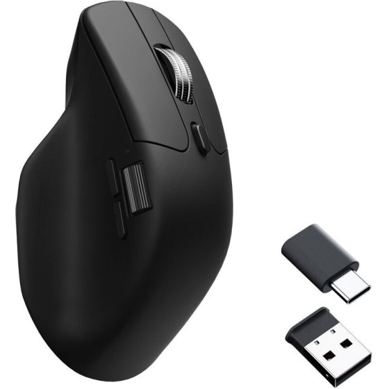 Keychron M6 Wireless Ergonomic Optical Mouse 1000hz Polling Rate Black - (M6S-A72)