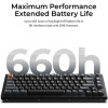 Keychron V1 Ultra QMK/Via 8K Wireless Custom Mechanical Keyboard Banana Switch Rgb 75% Us - (V1U-D4)