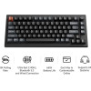 Keychron V1 Ultra QMK/Via 8K Wireless Custom Mechanical Keyboard Brown Switch Rgb 75% Us - (V1U-D3)