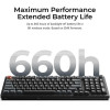 Keychron V5 Ultra QMK/Via 8K Wireless Custom Mechanical Keyboard Brown Switch Rgb 96% Us - (V5U-D3)