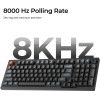 Keychron V5 Ultra QMK/Via 8K Wireless Custom Mechanical Keyboard Red Switch Rgb 96% Us - (V5U-D1)