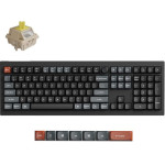 Keychron V6 Ultra QMK/Via 8K Wireless Custom Mechanical Keyboard Banana Switch Rgb 100% Us - (V6U-D4)