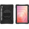 4sMarts Armored Case With Handle Rugged Case Grip For Samsung Galaxy Tab S11 Black - (541767)
