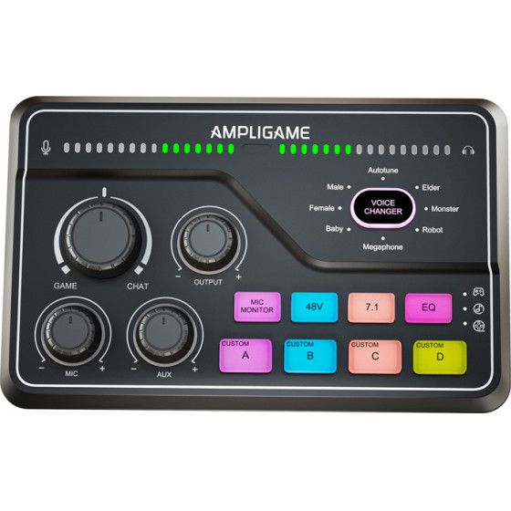 Fifine Rgb Gaming Mixer (�����) - (SC8)