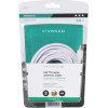 Vivanco Antenna Cable 2m Coax PLUG-Coax Socket Ferrite 110 Db With Adapter White - (VVAN20FERMFG)