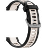 Techsuit - Watchband 18mm (W053) - Huawei Watch Gt 4 (41mm)/W1/Honor Watch S1/Garmin Venu 2S/Vivoactive 4S - Beige