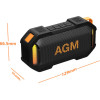 AGM - ��������� ��������� ����� Bluetooth 8W �� Rgb ������� (IPX7) - (Mag Rock)