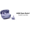 AGM Open Buds 1 - Open-Ear ��������� Bluetooth 5.4 �� Anc & Led Display, IPX4, ��� - (Open Buds 1 ���)