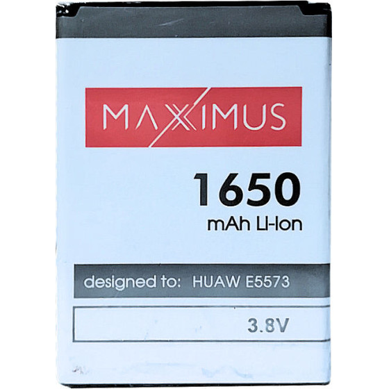 Maxximus Battery Huawei E5573 Lte 4G 1650mAh Modem HB434666RBC