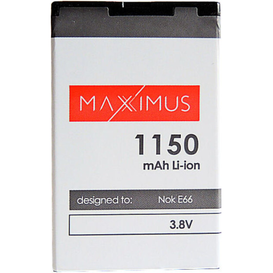 Maxximus Battery Nokia E66 1150mAh Li-Ion BL-4U